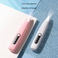 【Special Promotion】 Grooming Tool Kit Rechargeable Electric Dog Clippers with LED Light Cat Paws Trimmer Low Noise Pink White Electric Pet Trimmer.