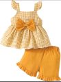 Baby Girl Floral Sleeveless Tops Short Sets Baby Girls' Clothings 0-5 years.