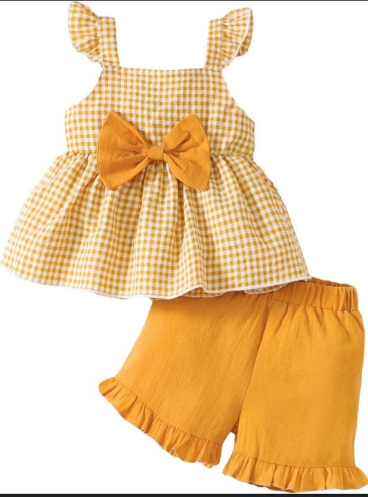 Baby%20Girl%20Floral%20Sleeveless%20Tops%20Short%20Sets%20Baby%20Girls'%20Clothings%200-5%20years%20-%20Image%203
