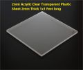 2x300x300mm Acrylic Sheet Clear Plastic Sheet Transparent 2mm Thick 1×1 Feet Or 12×12″ Inch Clear Acrylic Plexi Glass Panel Ideal. 