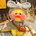 30cm Plush Pato Lalafanfan Duck Soft Toy Kawaii Stuffed Paper Duck Hug Cute Animal Plushies Toys for Kids Girls Christmas Gift. 