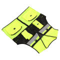 Safety Vest Waterproof Multiple Pockets Easy To Clean High Visibility Reflective Safety Vest Breathable for Construction Site. 