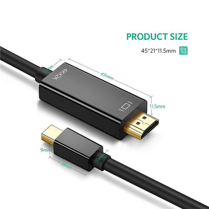 3X%20Mini%20DisplayPort%20to%20Cable%204K%20Mini%20DP%20to%206%20Feet%20Cable%20for%20Air/Pro,%20Pro/Dock,%20Monitor%20-%20Image%203