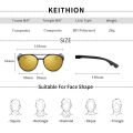 KEITHION Retro Round Polarized Sunglasses Steampunk Men Women Brand Designer Glasses Oculos De Sol Shades UV Protection.