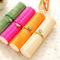 Bamboo Round Pencil Box - 1 PCS.