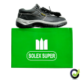 Solex Super Safety Shoe Best quality for Bikers, Construction & Industrial Work, Steel inside Sole & Steel Alloy cap in Toe for Heavy Safety & Slip Resistant Sole. 