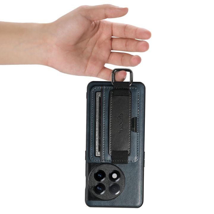 (New)For%20OnePlus%2011%205G%20Suteni%20H13%20Card%20Wallet%20Wrist%20Strap%20Holder%20PU%20Phone%20Case%20-%20Image%206