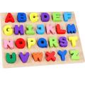 ABC SMALL ALPHABET Puzzle Toys,Finishes Child-safe Materials Lower Case Alphabet Wooden Chunky Raised Fancy Intelligence Educational Toy Learn colors Jigsaw for Children Kids. 