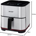 Sharp KF-AF70RT-S3 Family Size XL Digital Air Fryer | 7.0 Liter. 