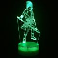 RA Naruto Uchiha Itachi Ki Kakashi 3D night light LED light 7/16 color three-dimensional small table lamp birthday gift. 