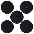 5Pcs Ultra-Thin Anti-Static Lp Vinyl Turntable Record Player Pad for Phonographs Flat Soft Mat Record Slipmat Mat Pad.