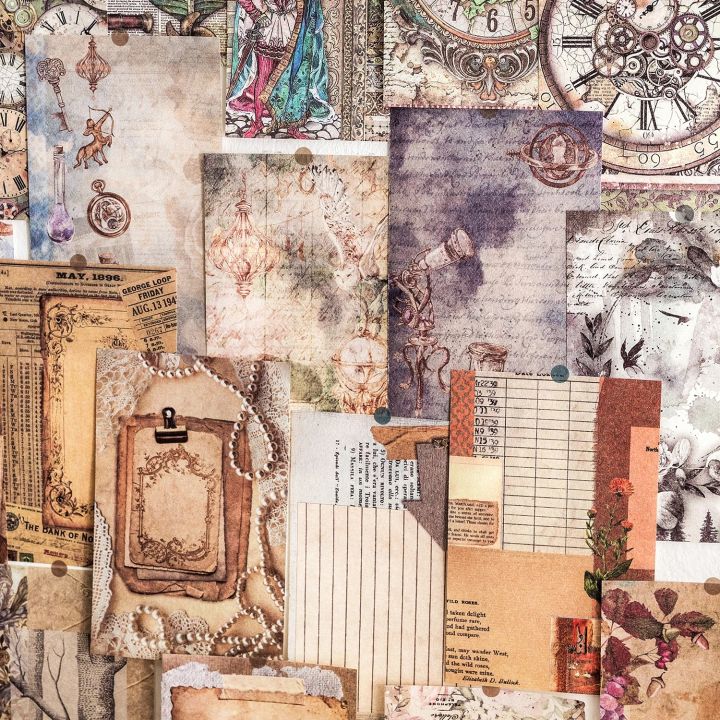 50%20pcs%20Vintage%20Art%20Material%20paper%20Diy%20Decorative%20paper%20for%20Scrapbooking%20hand%20made%20Junk%20Journaling%20supplies%20Craft%20Supplies%20-%20Image%205