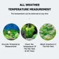 U Hook Hang On Glass Thermometer for Aquarium Fish Tank Temperature 0-40° - 8mm / Thermomeater U Shape White. 