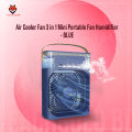 Air Cooler Fan 3 in 1 Mini Portable Fan Humidifier with 7 Colors LED Light Air Cooler 600ml Water Tank Air Cooling FanThis is NOT a rechargeable fan. 