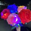 1/4Pcs 40Cm LED Simulation Luminous Rose Bouquet Light Decoration DIY Artificial Rose Flower Lamp Ornaments Light.