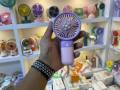 Portable Mini Fan USB Rechargeable Fan Handheld Portable Fan Cooling Fan Cute Cooling Face Fan.