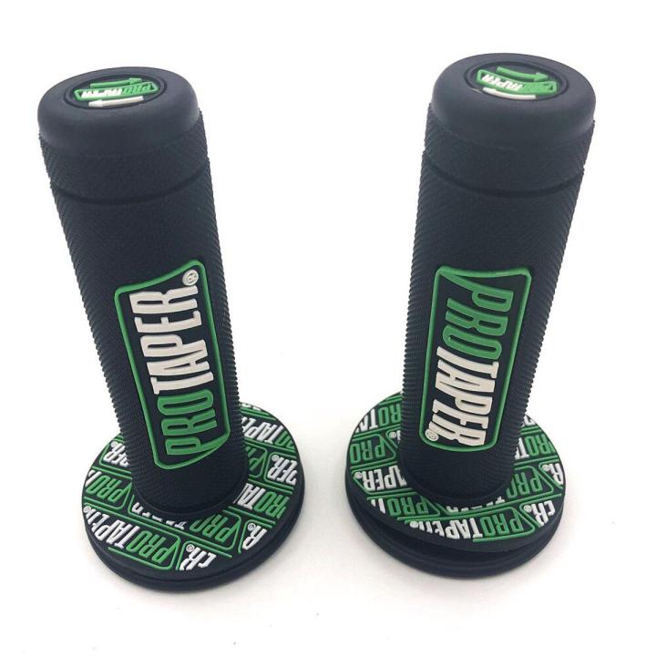 【VisioN Shop】Green NEW Orange Handle Pro Motorcycle High Quality Protaper Dirt Pit Bike Handlebar Hand Grips KTM