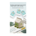 1 PCS Milk Carton Alarm Clock Wind Milk Carton Electronic LED Smart Clock Bedroom Bedside Dormitory Student Clock Pink.
