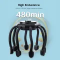 HEGRUS Electric Octopus Claw Head Scalp Massager 3 Modes Vibration Massage Therapeutic Head Scratcher Relief Head Fatigue Improve Sleep Octopus Head Vibration Relaxing Massager. 