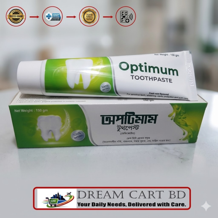 Optimum Toothpaste – Anti Cavity & Fresh Breath Toothpaste | Complete Oral Care Protection