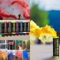 1Pcs Colorful Effect Smoke Bombs Portable Combustion Smog Party Festive Props Wedding Halloween Supplies Smoke Bombs for Photography. 