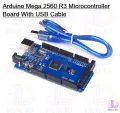 Arduino Mega 2560 R3 Microcontroller Board With USB Cable. 