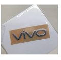 Vivo Logo Silver Metal Glossy Shine.