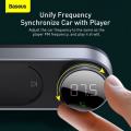 Baseus Solar Car FM Transmitter Bluetooth 5.0 Wireless Handsfree FM Modulator USB Car Charger Aux Bluetooth Audio MP3 Player. 