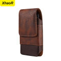 Universal Leather Men Waist Bag Mobile Phone Belt Clip Case For iPhone 15 14 13 12 Pro Max Samsung Galaxy S22 S23 Xiaomi Huawei. 