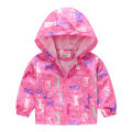 2021 Kids Clothes Boys Jackets Children Hooded Zipper Windbreaker Baby Print Coat Infant Waterproof Hoodies for Girls JYF.