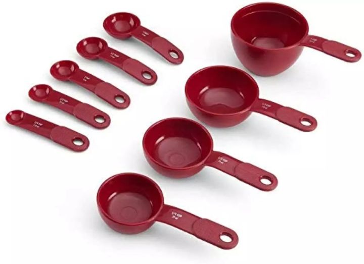 Measurement Cup Set - Red (8 PCS)