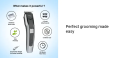 HTC AT-538 Rechargeable Hair and Beard Trimmer for Men. 