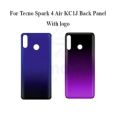 Tecno Spark 4 Air KC1J/KC6 Back Panel/Backshell/ Casing + With Camera Lens + Side Buttons With Logo. 