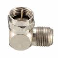 Male to Female Right Angle TV Antenna Cable Connector F-Type Adapter 90 degree. 