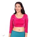 VELVET STRETCHY BLOUSE 3/4 SLEEVE - Blouse For Women.