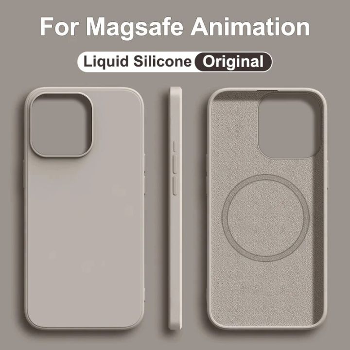 Original Liquid Silicone Animation For Magsafe Case For Apple iPhone 14 ...