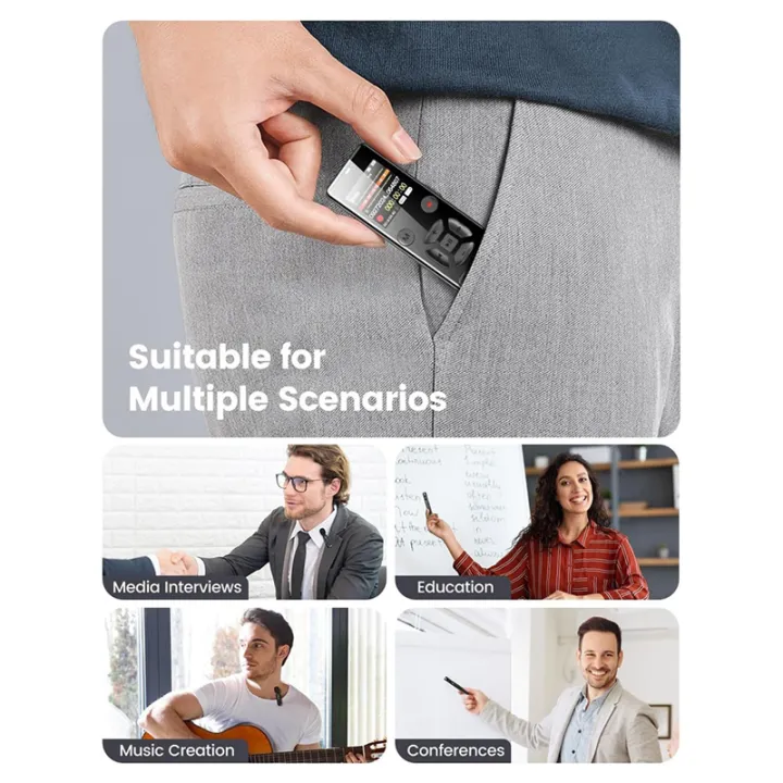 72GB%20Digital%20Voice%20Activated%20Recorder%20with%20Playback,%20Audio%20Recorder%20Device%20with%20Wireless%20Microphone,Noise%20Reduction%20-%20Image%202