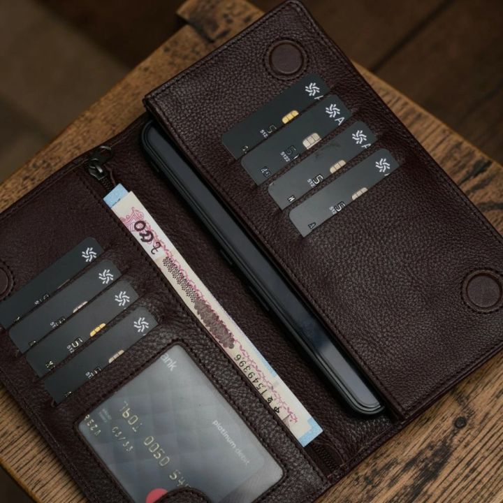 Zays%20Handcrafted%20Premium%20Eco-Friendly%20Leather%20Long%20Wallet,%20Top-Grain%20Vegetable-Tanned%20Slim%20Wallet%207.4%20x%203.8%20x%201%20Inch,%207%20Card%20Slots,%20ID%20Slot,%20Cash%20Compartment,%20Zipper%20Chamber,%202%20Mobile%20Compartments%20-%20Image%206