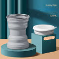 Silicone Collapsible Expandable Drinking Coffee Cup, Folding Drop-proof Retractable Heat-resistant Travel Camping Cup With Lid. 