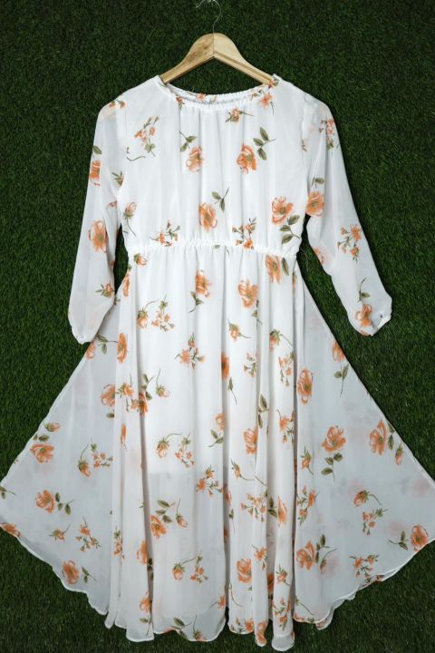 New Exclusive Stylished Georgette/Jorjet Readymade Dress