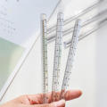 Transparent Acrylic Ruler Precision 15/20cm Size Office Supplies Triangular Scale Stationery Rainbow Ruler for Drafting.