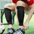 Shin Guard Sock - Leg Performance Support Football Compression Calf Sleeves With Pocket (2 Pcs). 