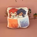 40cm Genshin Impact Square Plush Pillow Anime Wanderer Raiden Shogun Cyno Sleeping Stuffed Cushion Doll Toy. 