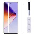 For Sharp Aquos R6 5G UV Light Adhesive Tempered Glass Screen Protector. 