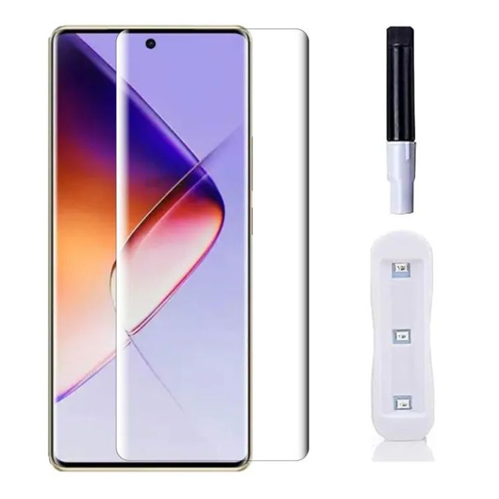 For%20Sharp%20Aquos%20R6%205G%20UV%20Light%20Adhesive%20Tempered%20Glass%20Screen%20Protector%20-%20Image%202