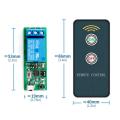IR 1 Channel Infrared Receiver Driving Switch Relay Driver Module Board 5V + Active Remote Controller. 