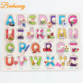 Baby Puzzle Educational Toys Wooden Animal Numbers Alphabets 3d Jigsaw Puzzle Toys For Children Gifts. 