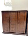 3 doors 5 layer canadian oak veneer shoe rack.