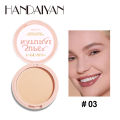 HANDAIYAN Soft Bright Powder Cake Long-lasting Moisturizing Oil Control Concealer Powder Cake Easy To Color And Not Take Off Makeup Portable Powder Cake-03. 