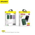 Awei P39K 10000mAh Magsafe Wireless Powerbank 20W PD Fast Charging Magnetic Power Bank.